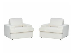 Комплект мека мебел Berwyn 1691 (Бял)