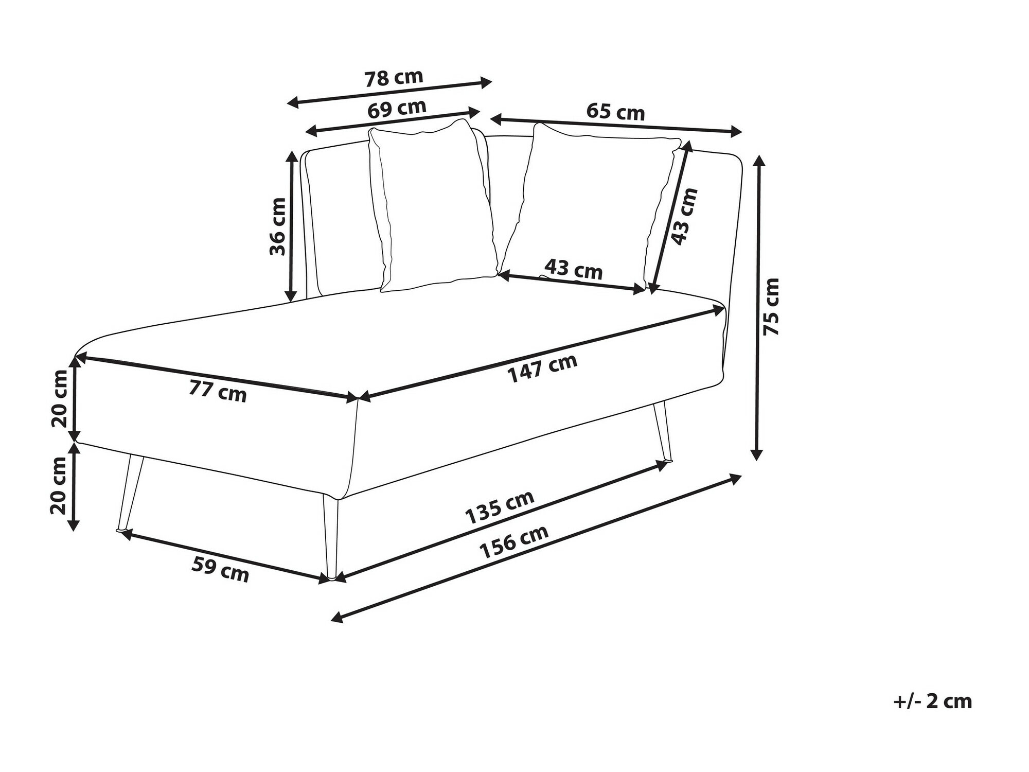 Кушетка Berwyn 1062 (Светла мента)