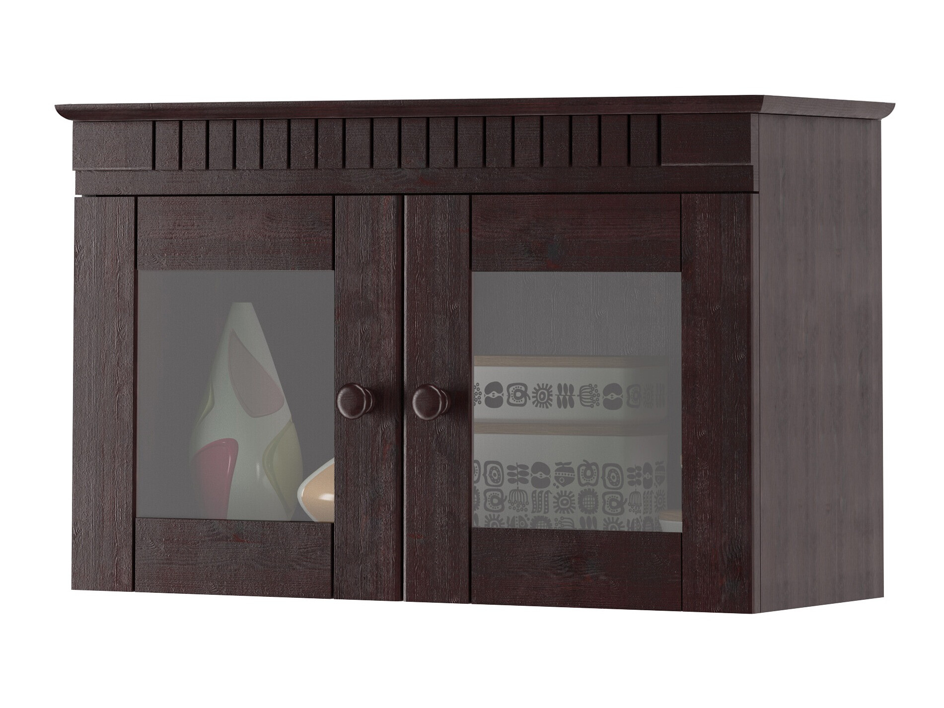 Стенна етажерка Elbelba 106 (Тъмнокафяв)