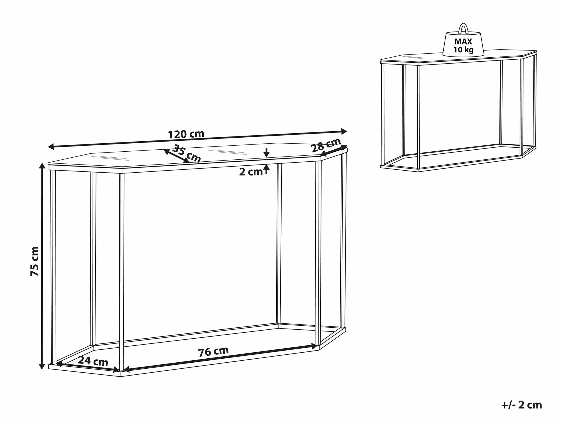 Конзолна маса Berwyn 1695