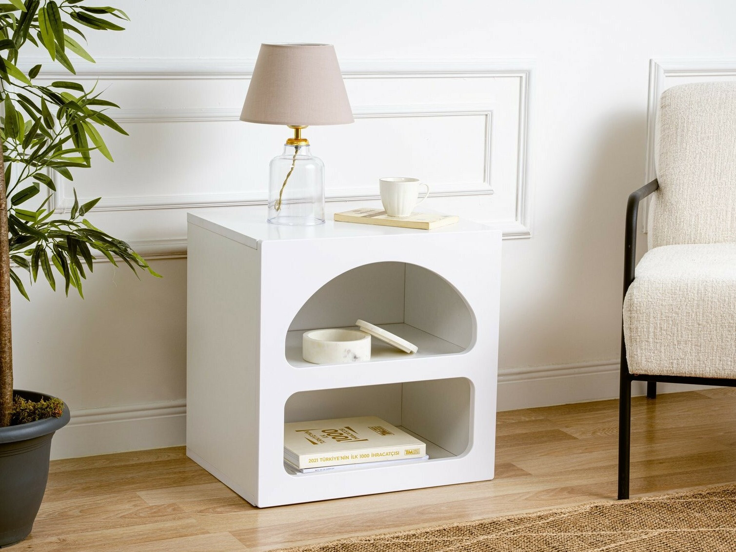 Нощно шкафче Kailua 1824 (Бял)