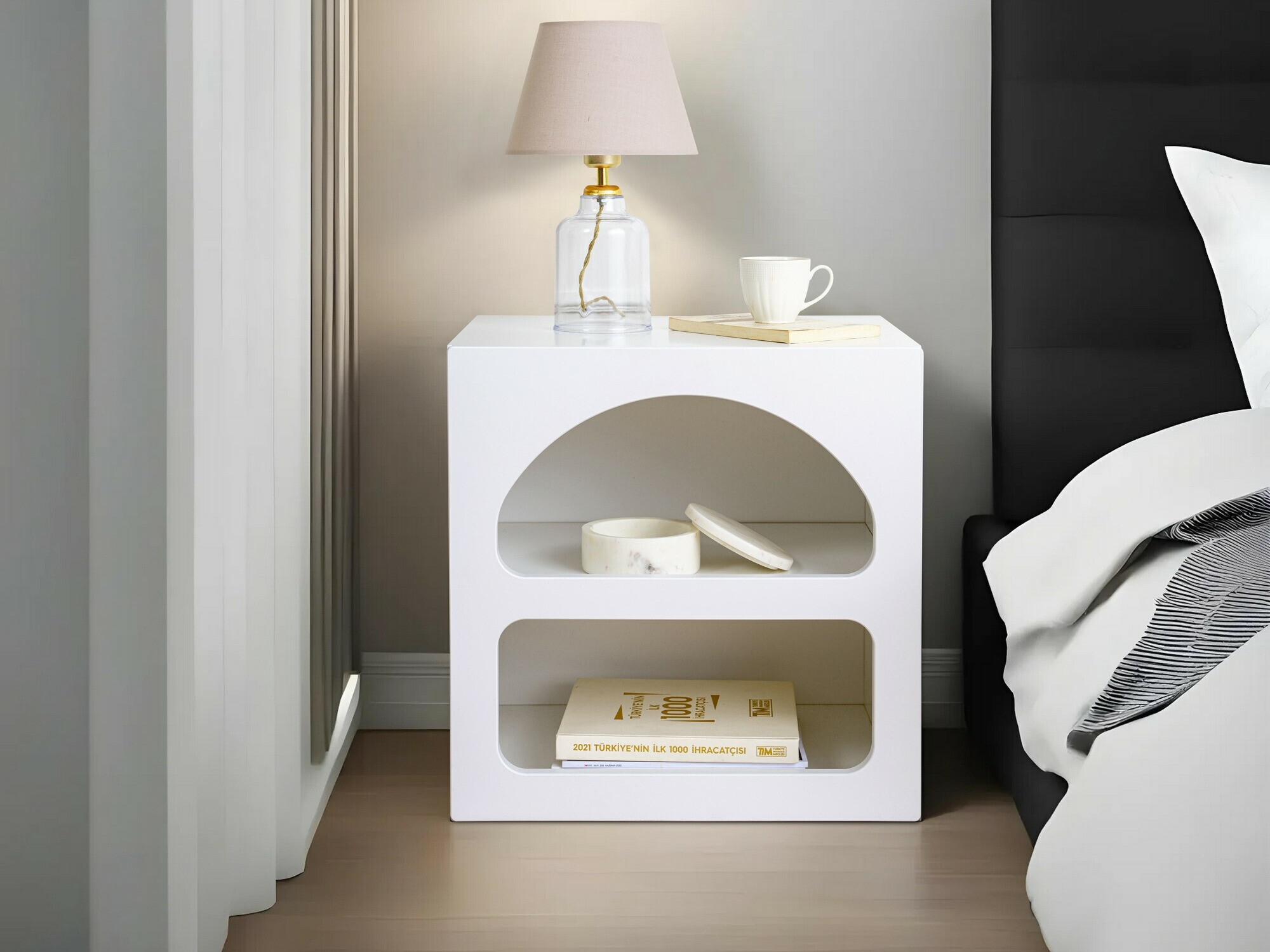 Нощно шкафче Kailua 1824 (Бял)