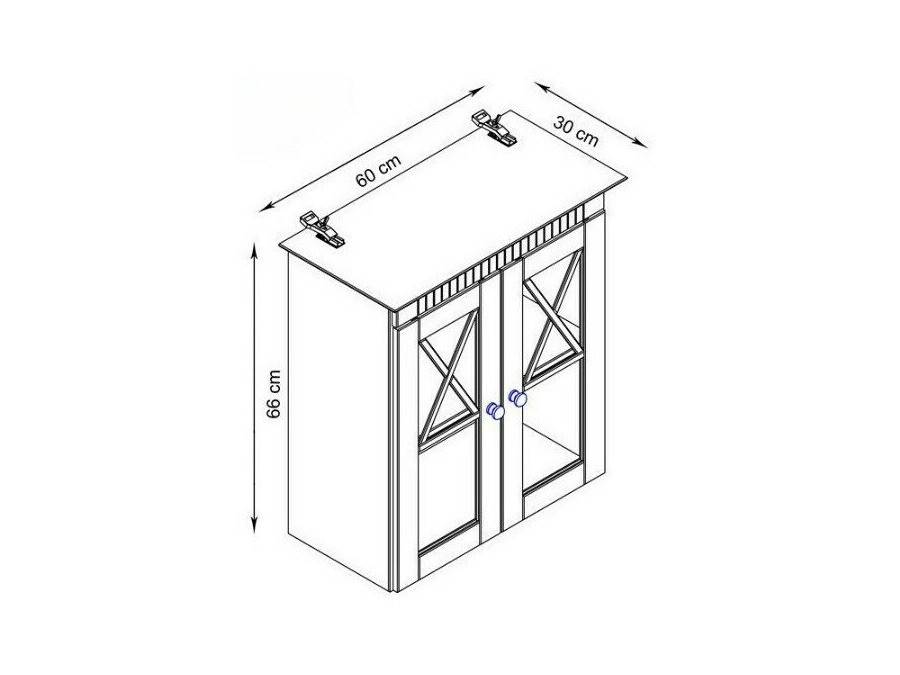 Окачен шкаф за баня Deletri 102 (Бор)