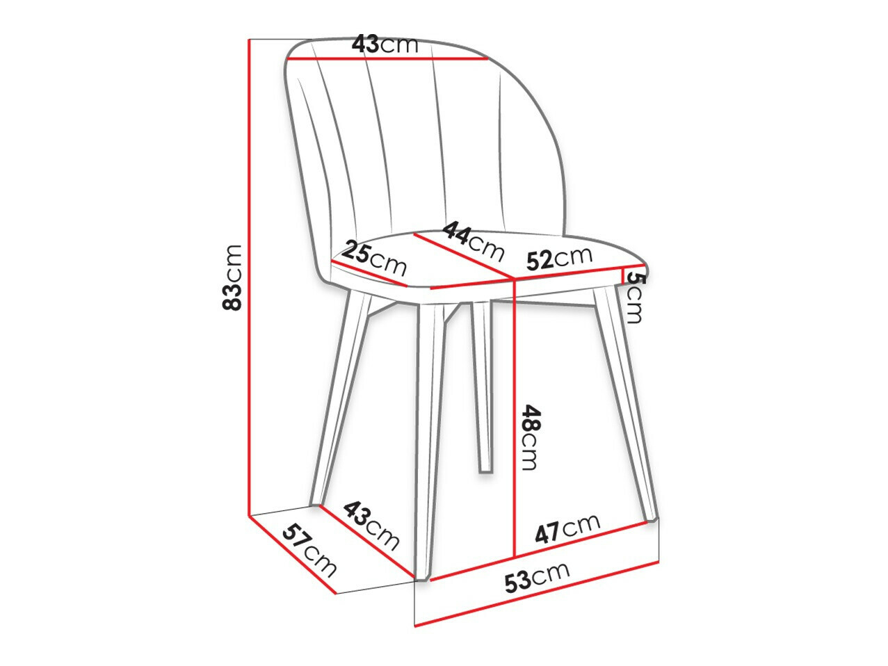 Стол Racine 104 (Кафяв + Magic Velvet 2258)