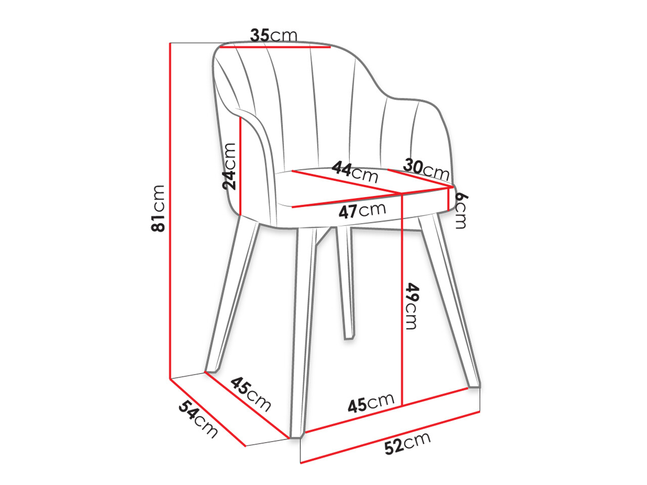 Стол Racine 105 (Черен + Baloo 2074)
