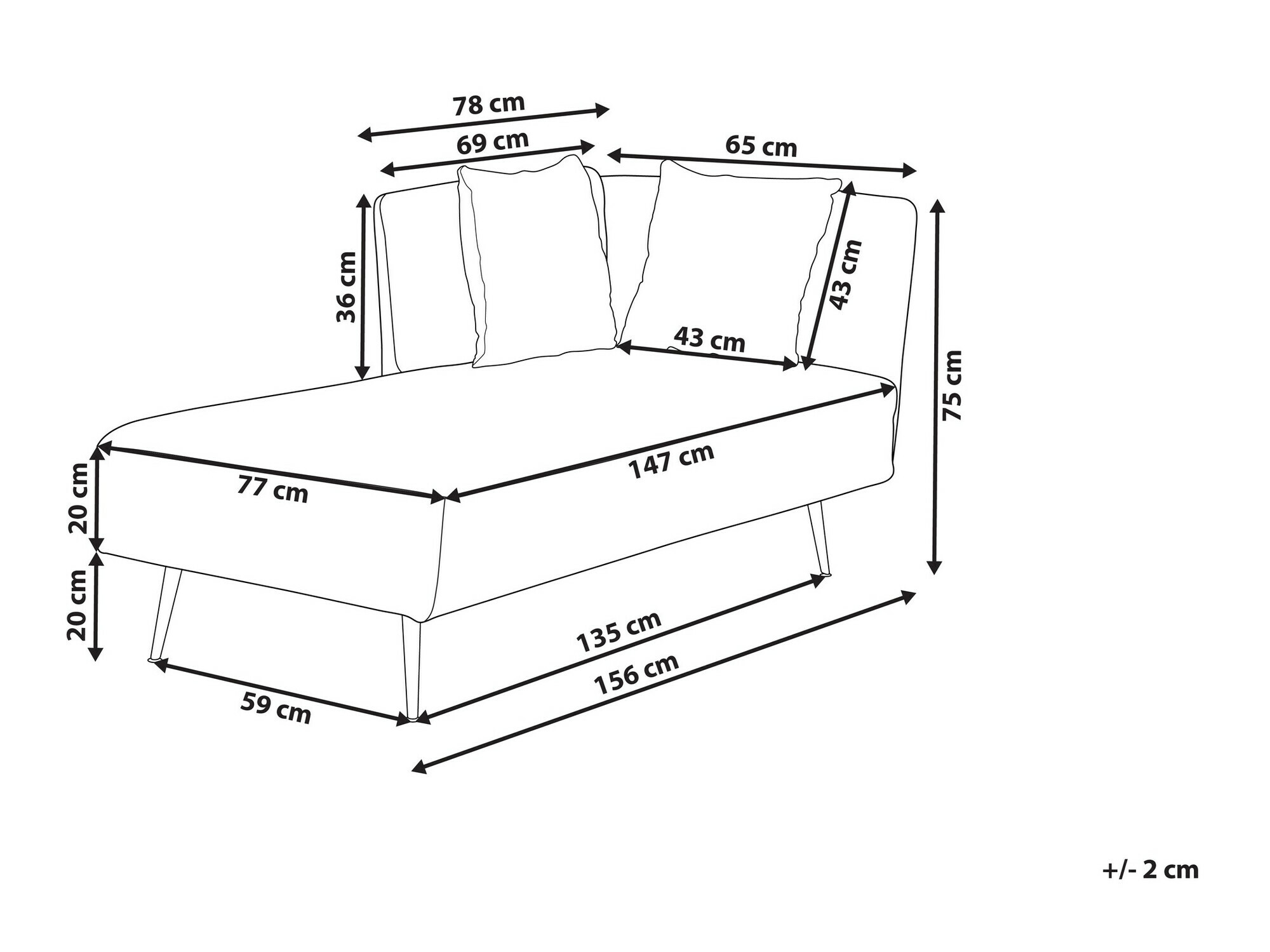 Кушетка Berwyn 1062 (Бежов)