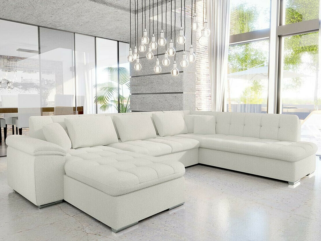 Ъглов диван Comfivo Gemma VI (Boucle Baloo 2073)