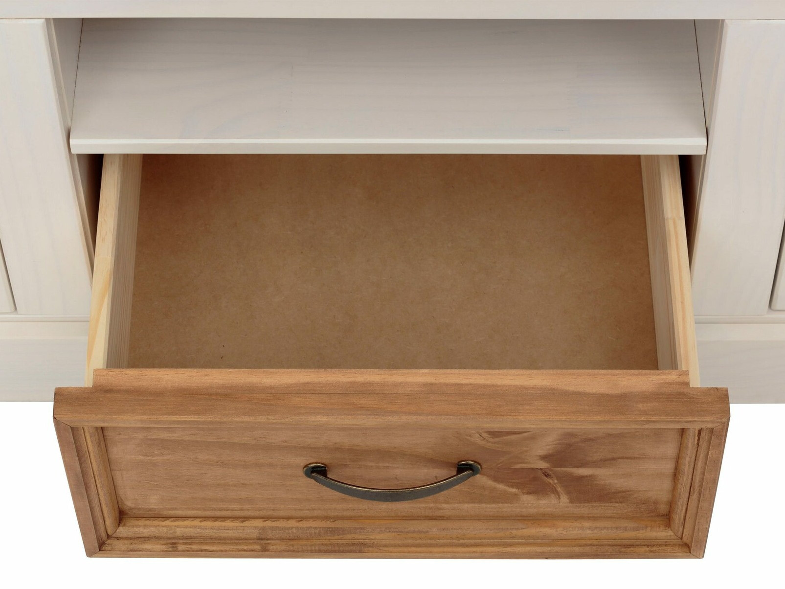 ТВ шкаф Tolelio 122 (Бял + Бор)