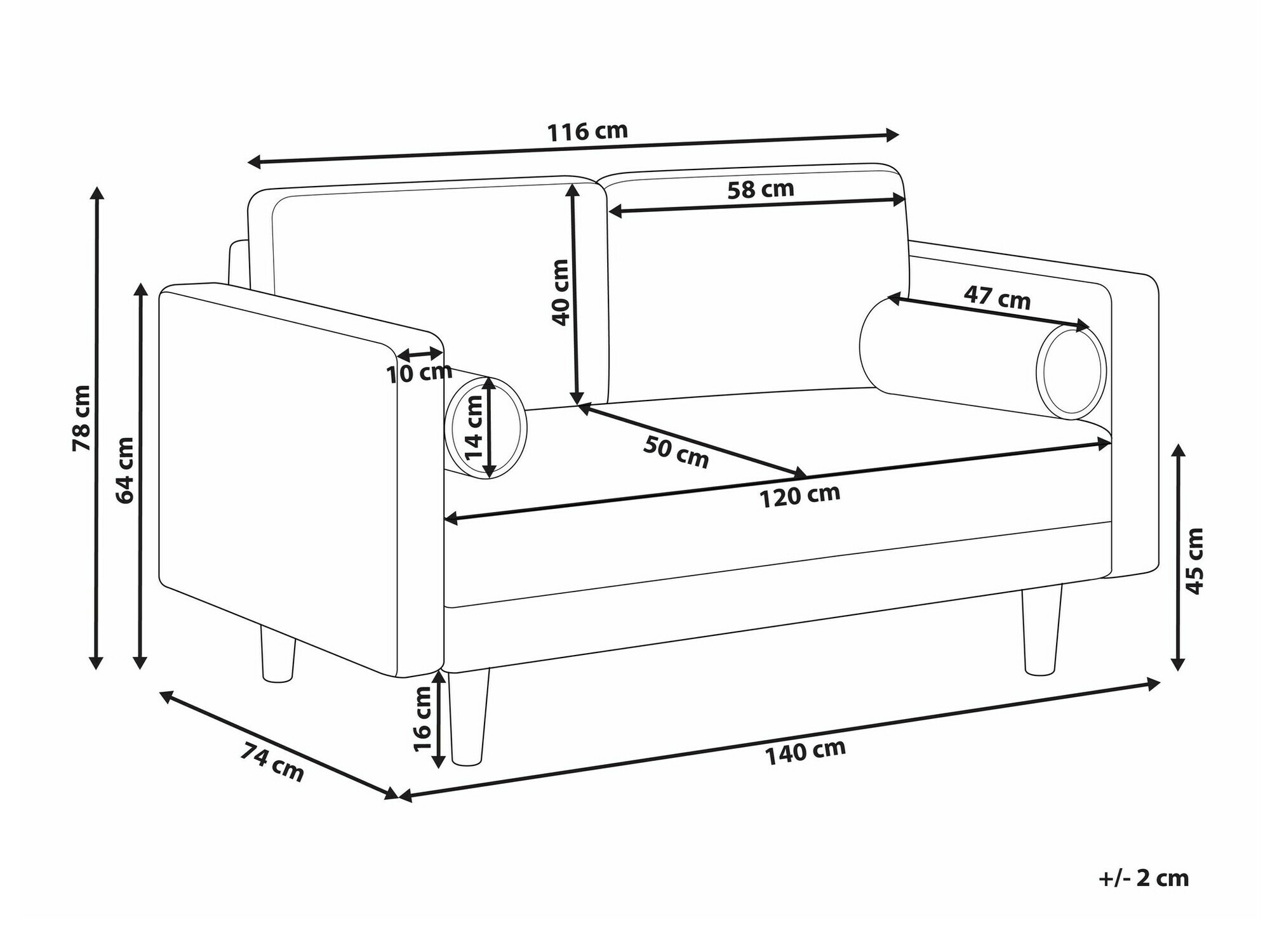 Диван Berwyn 1733 (Taupe)