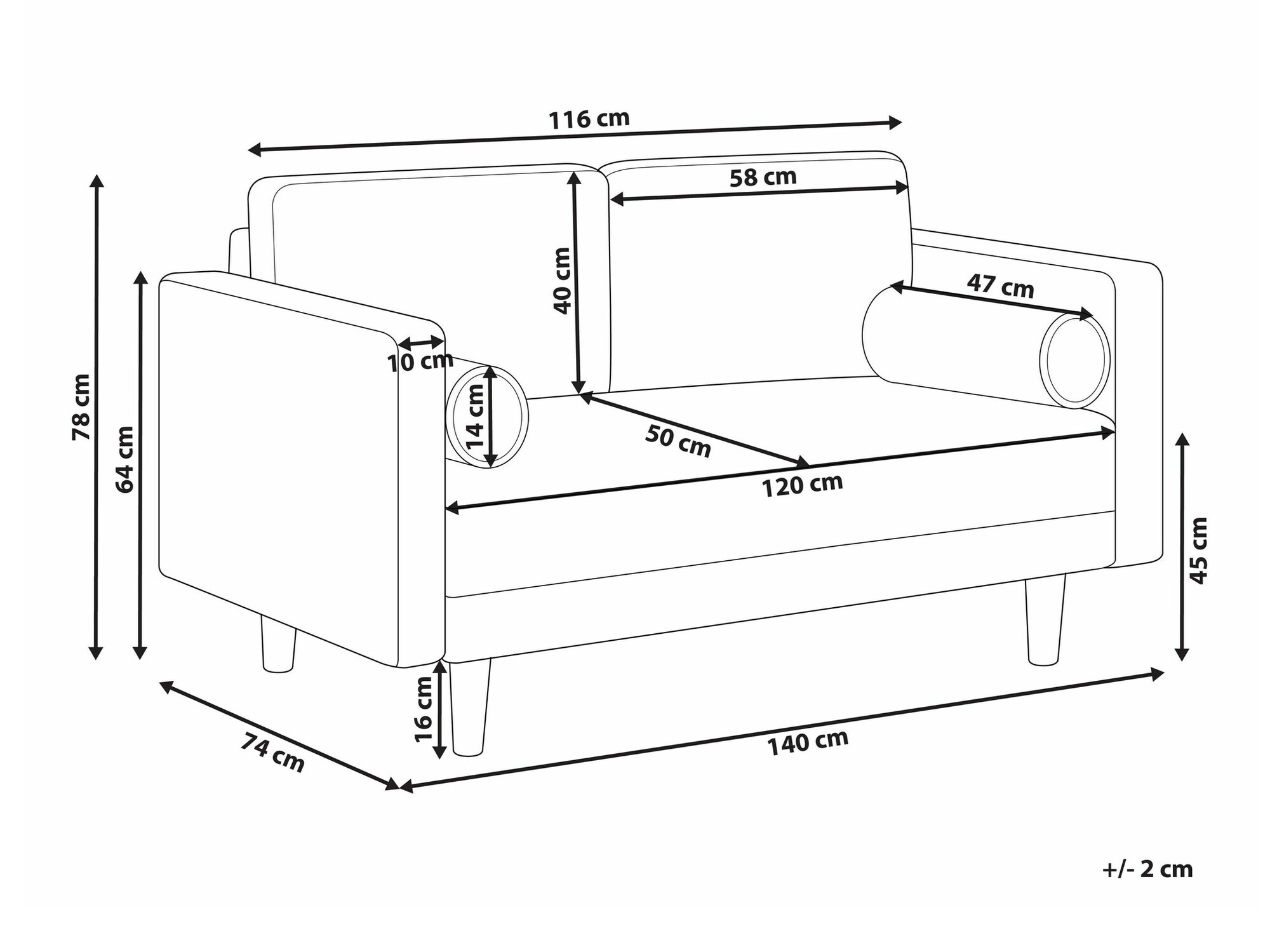 Диван Berwyn 1733 (Зелен)