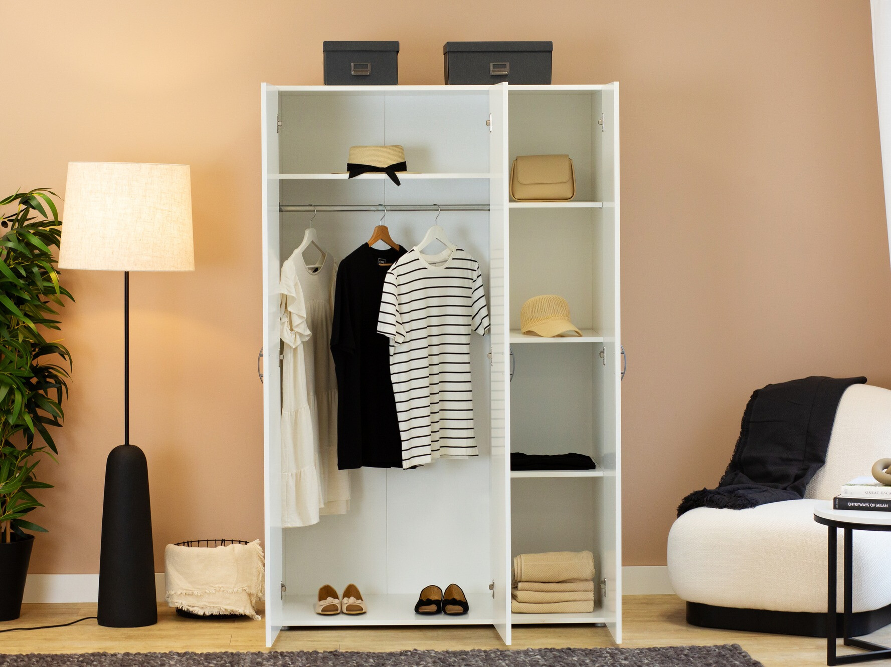 Гардероб Bristol 184 (Бял)