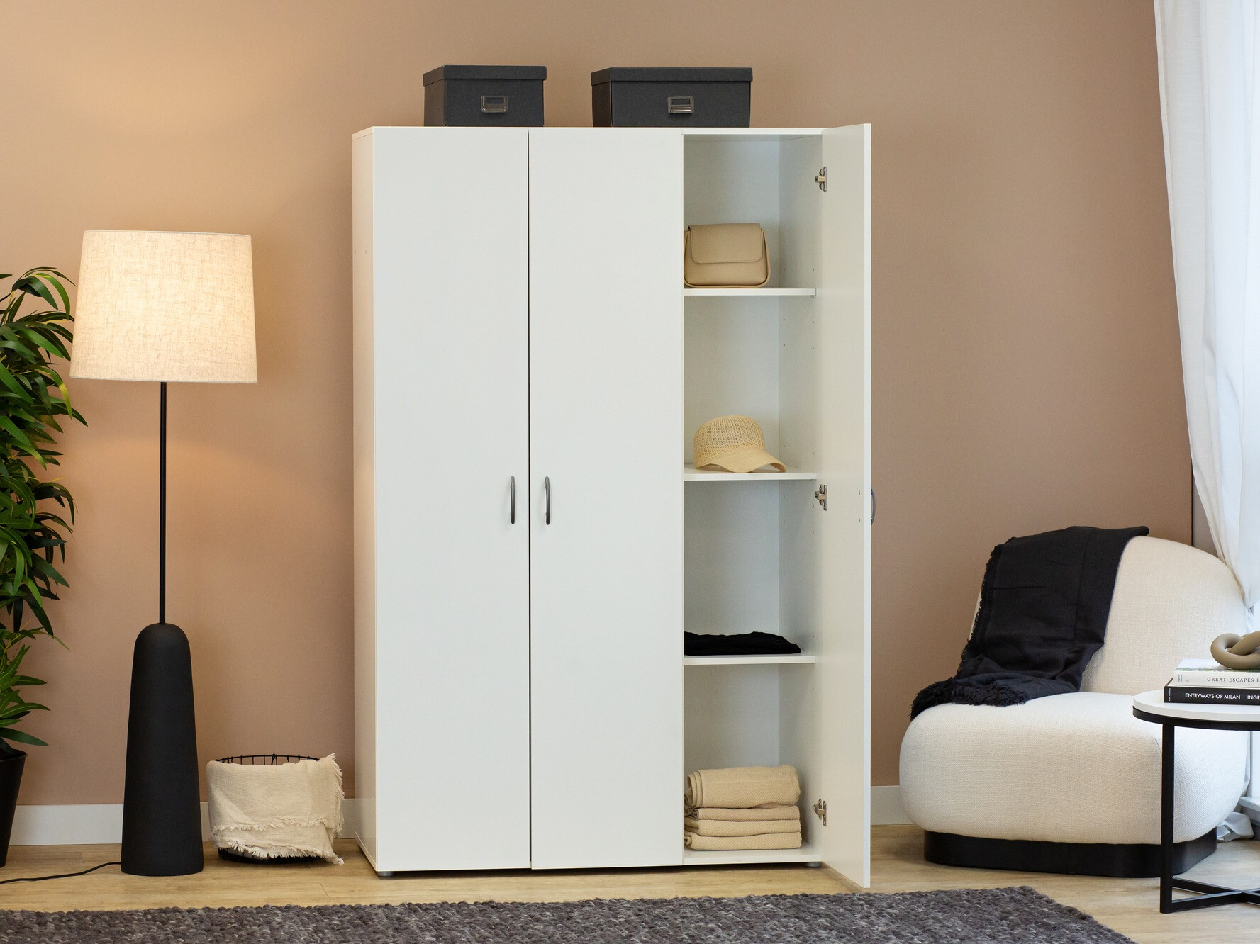 Гардероб Bristol 184 (Бял)