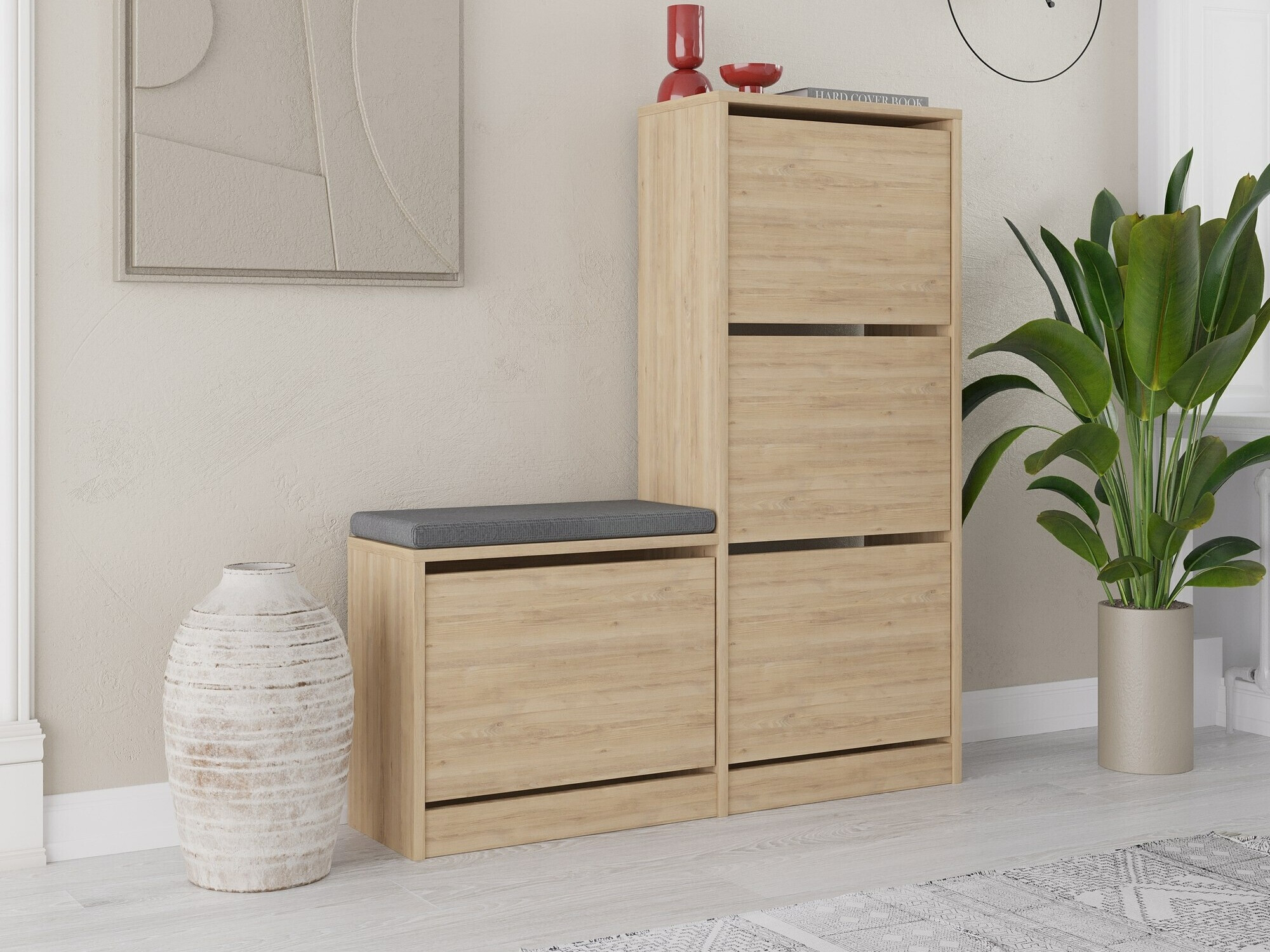 Шкаф за обувки Kailua 1879 (Дъб)