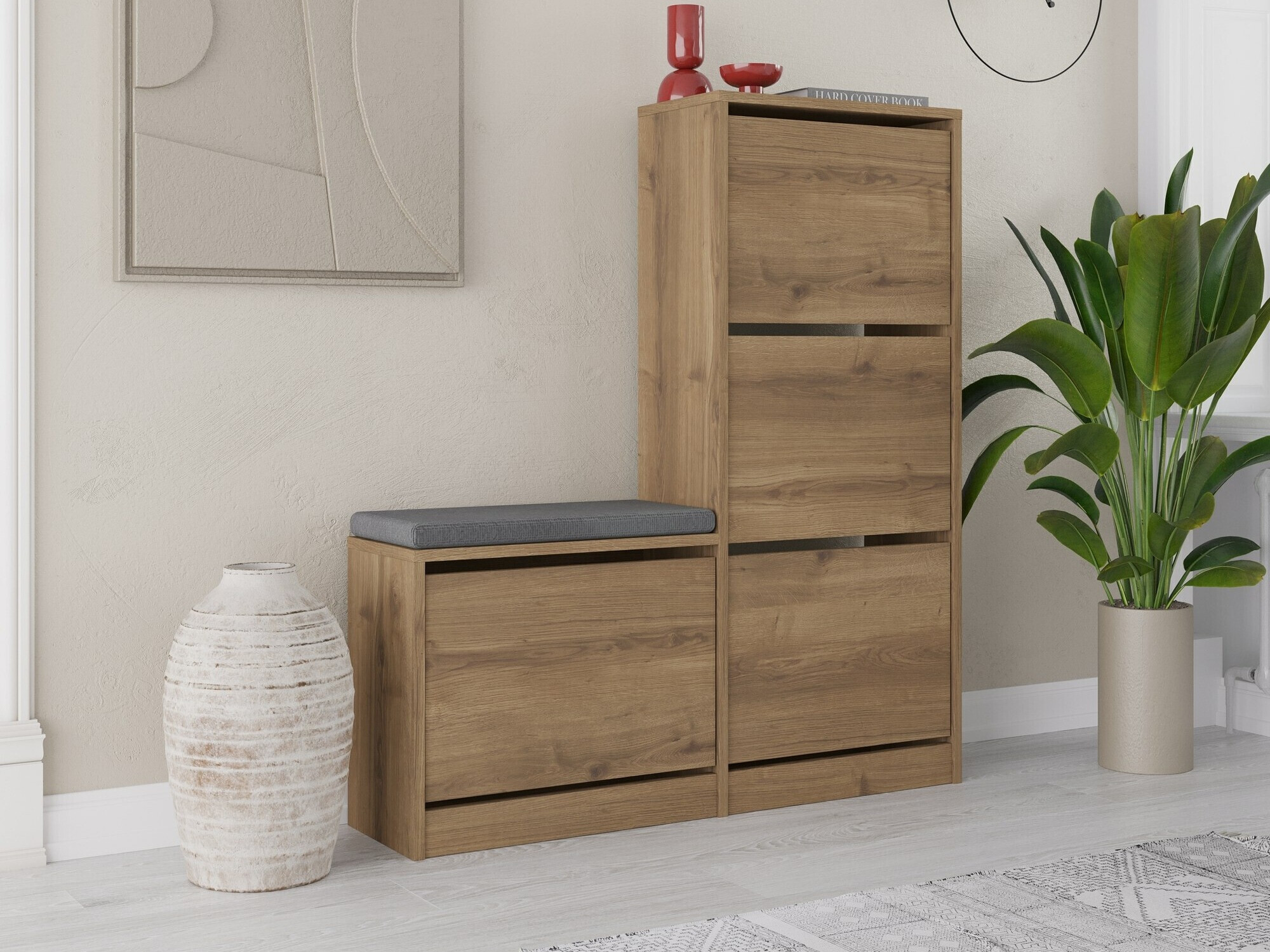 Шкаф за обувки Kailua 1879 (Орех)