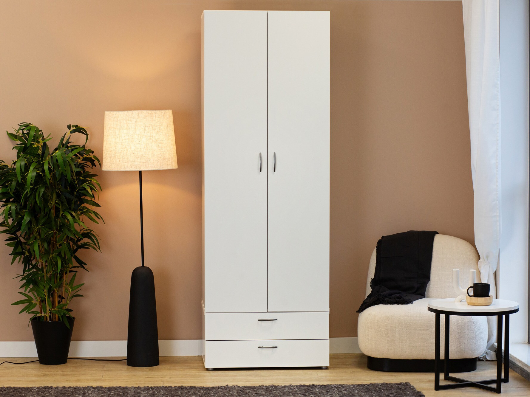 Гардероб Bristol 187 (Бял)