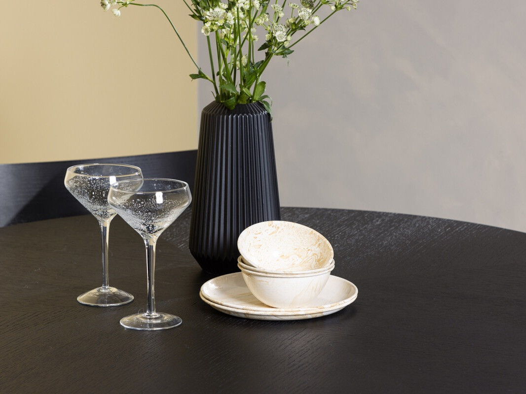 Маса и столове за трапезария Dallas 4336 (Черен)