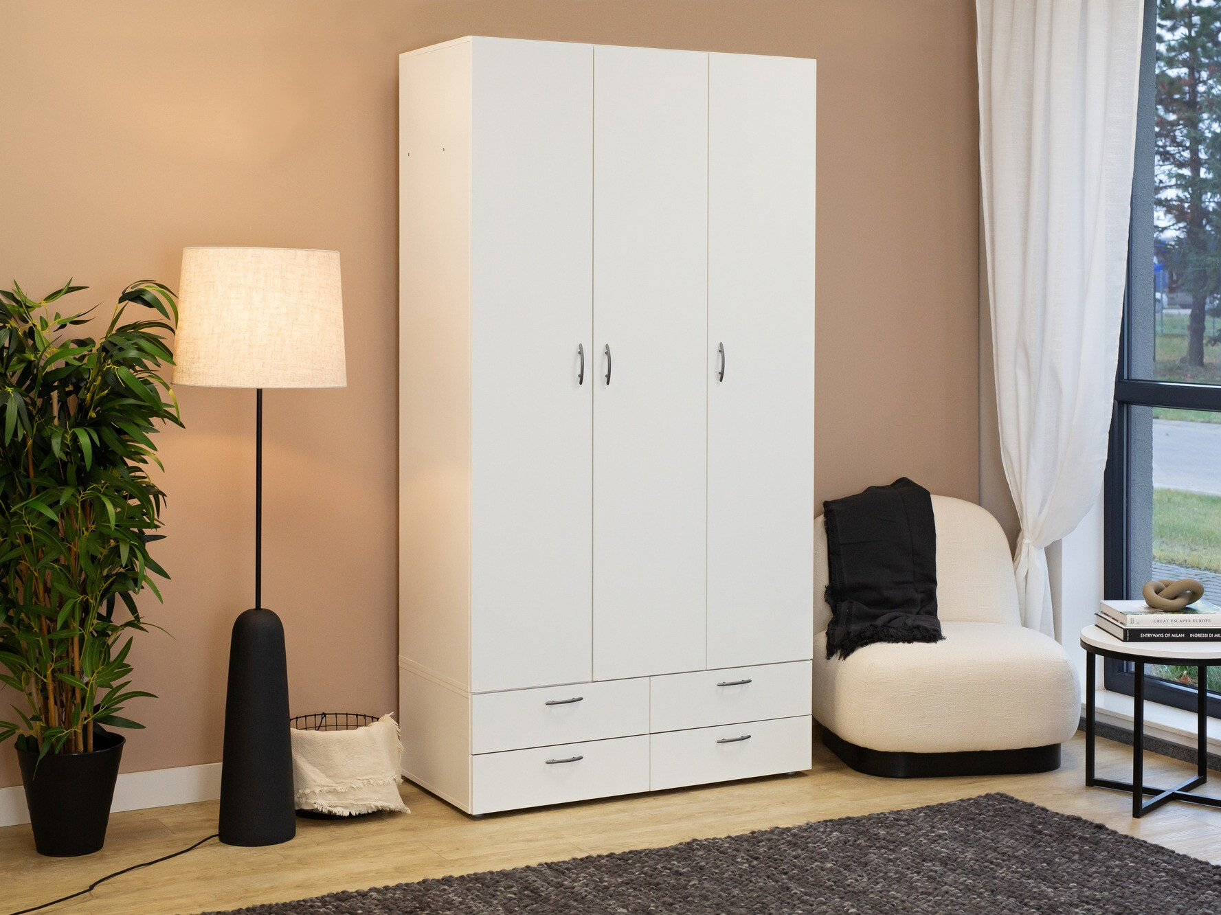 Гардероб Bristol 188 (Бял)