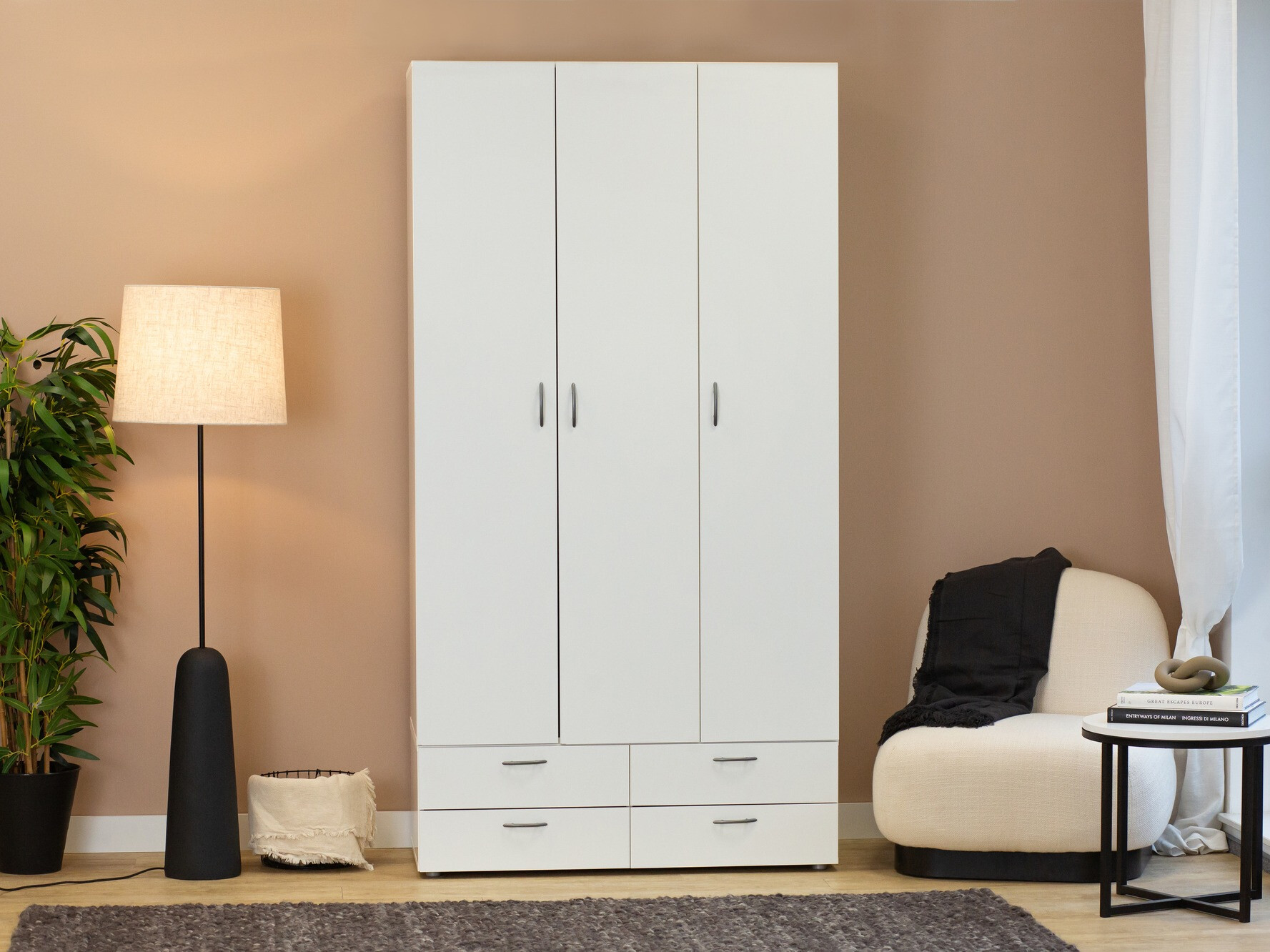 Гардероб Bristol 188 (Бял)