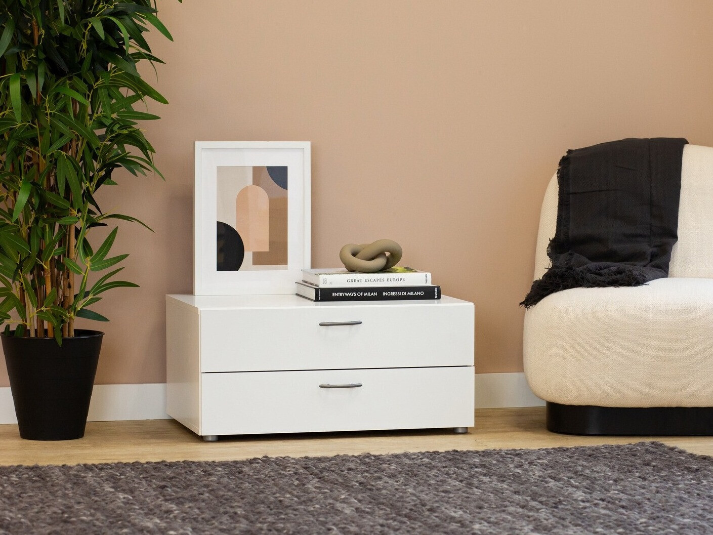 Помощна масичка Bristol 185 (Бял)