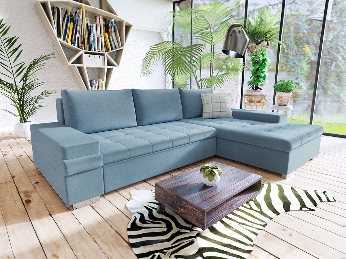 Ъглов диван Comfivo Olivetum I (Magic Velvet 2260 + Senegal 818)