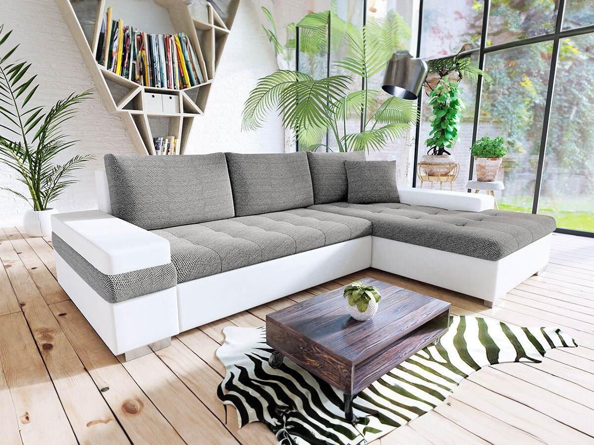 Ъглов диван Comfivo Olivetum I (Soft 017 + Lawa 05)