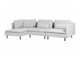 Ъглов диван Berwyn 1746 (Светло сив)