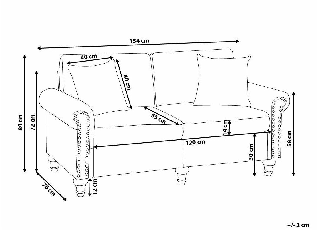 Диван Berwyn 1748 (Светло сив)