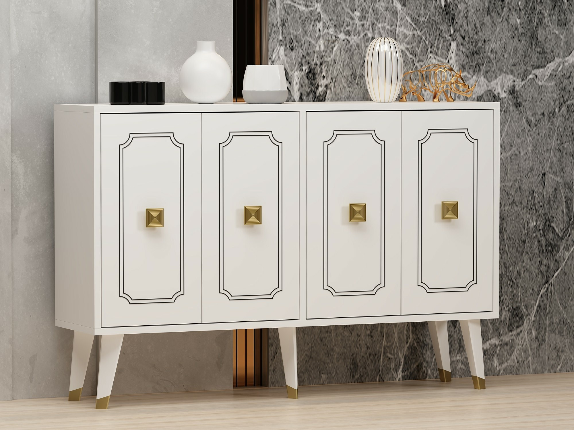 Шкаф Dunliru 111 (Бял)