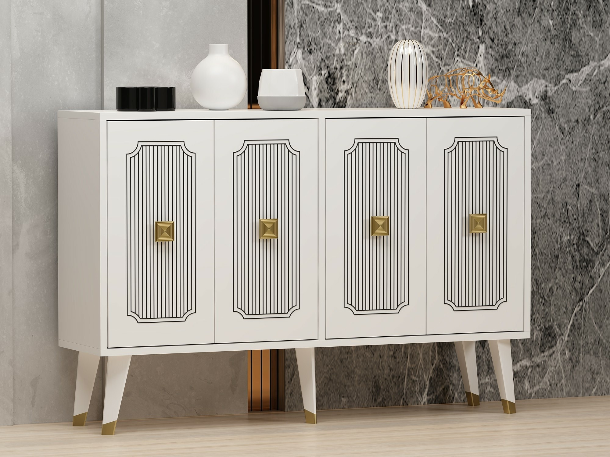 Шкаф Dunliru 112 (Бял)