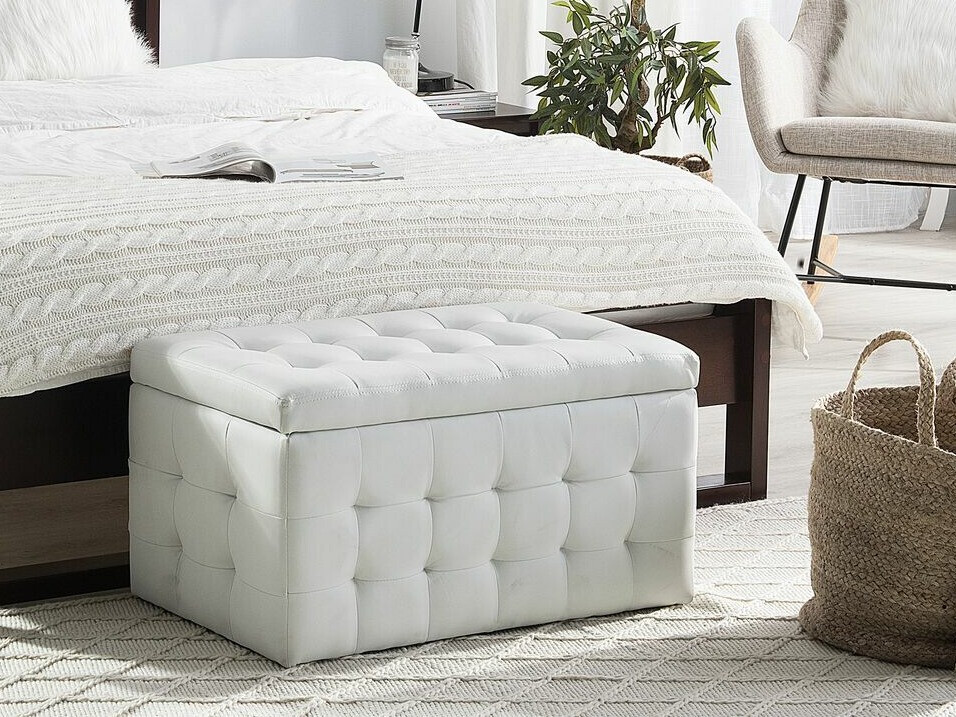 Тапицирана пейка Berwyn 1753 (Бял)