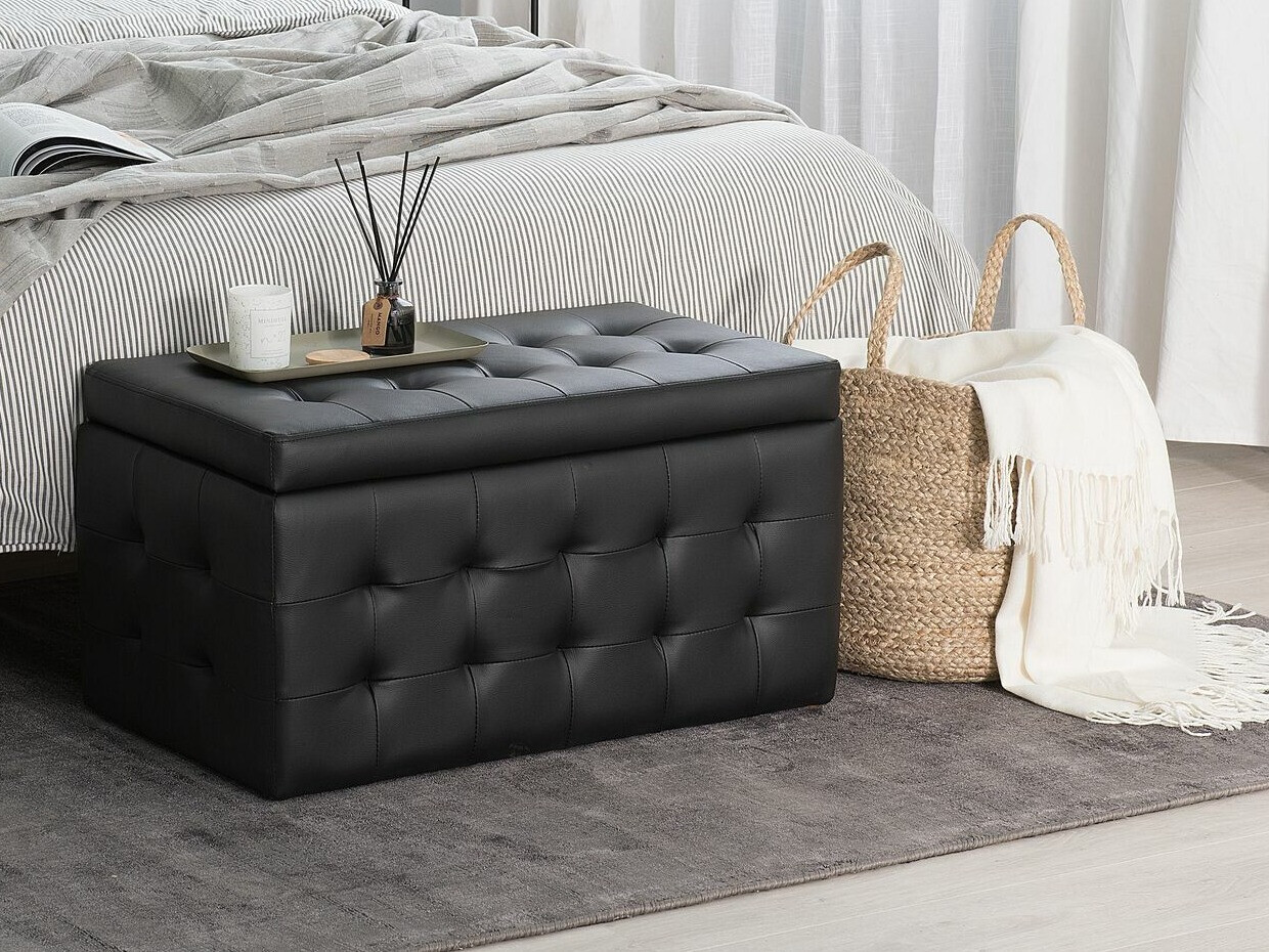 Тапицирана пейка Berwyn 1753 (Черен)