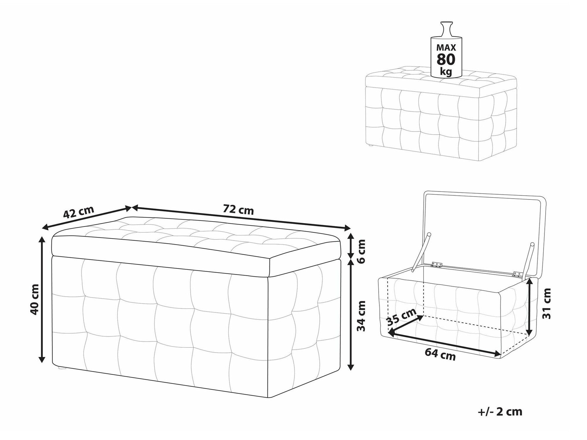 Тапицирана пейка Berwyn 1754 (Тюркоаз)