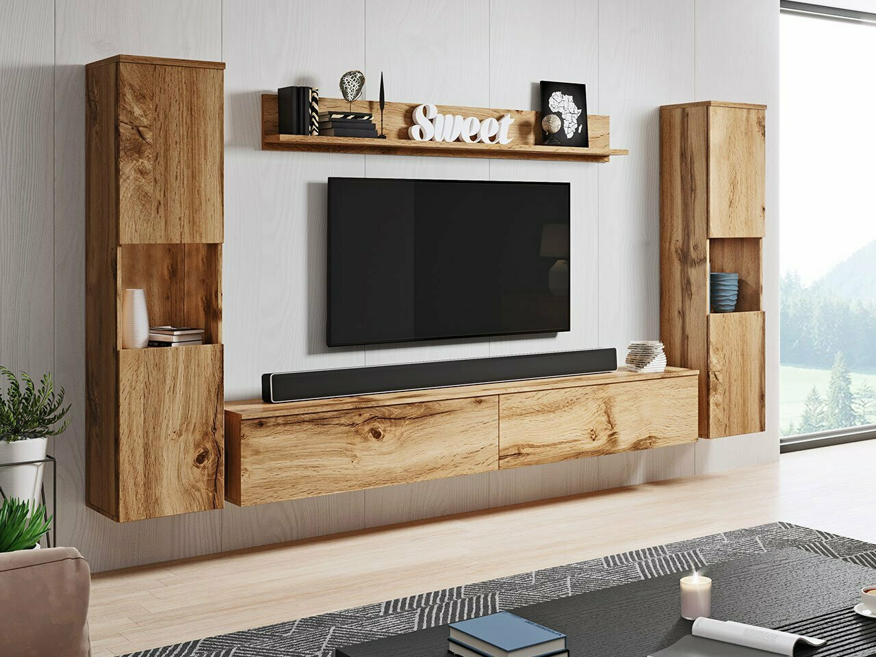 Комплект за хол Sarasota 131 (Дъб уотан)