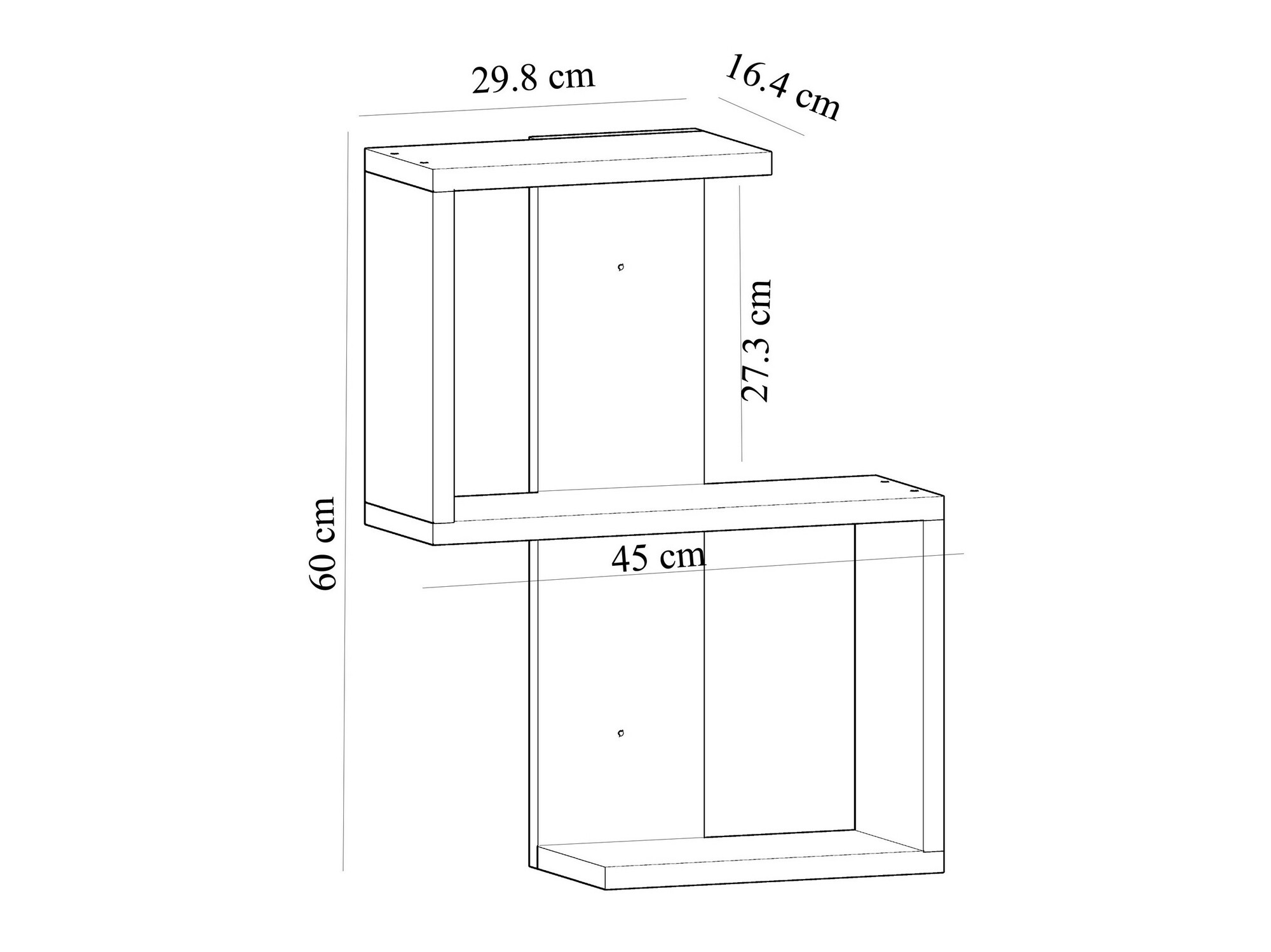 Стенна етажерка Kailua 2025