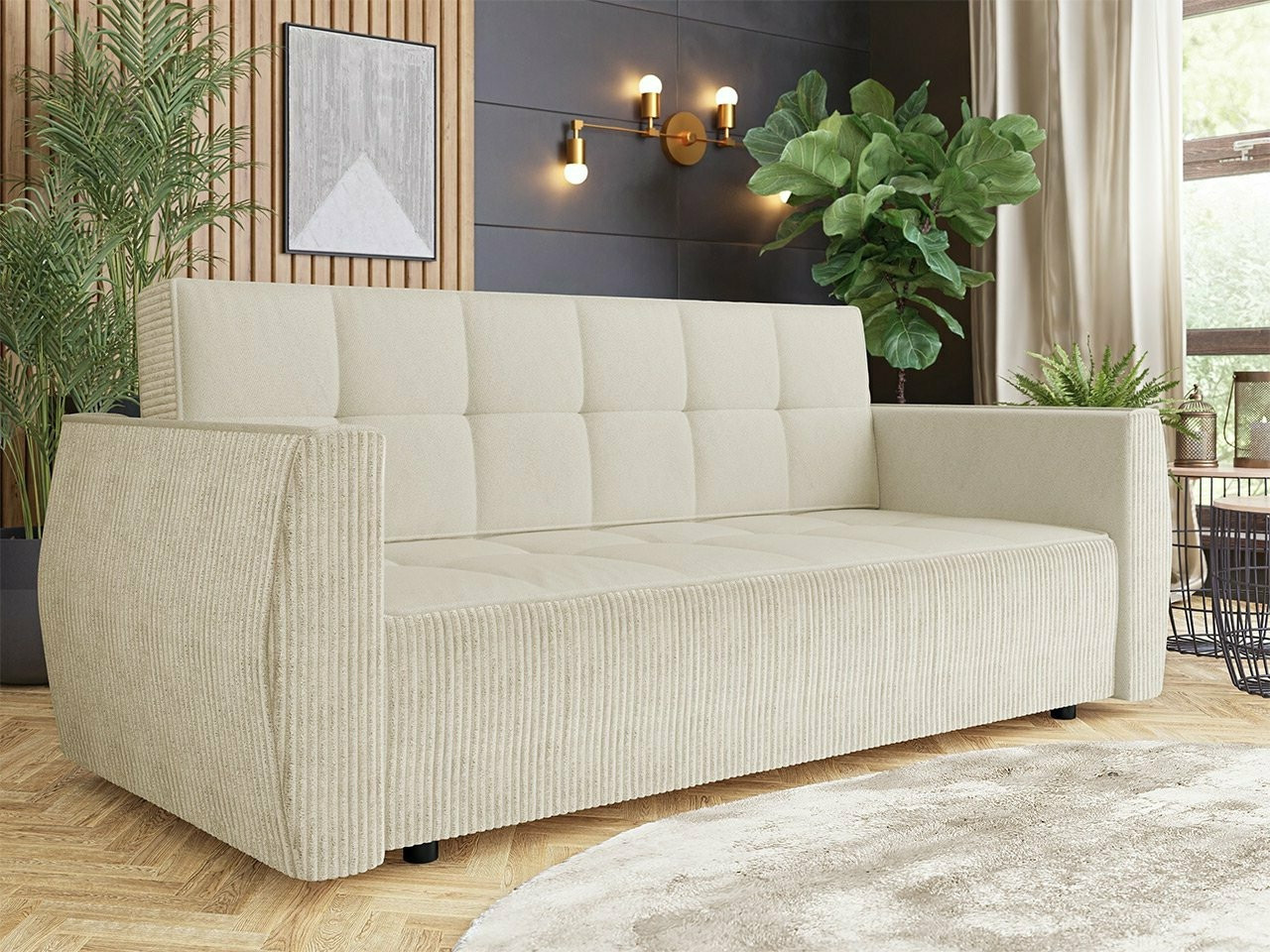 Разтегателен диван Edinburg 107 (Poso 100 + Paros 01)