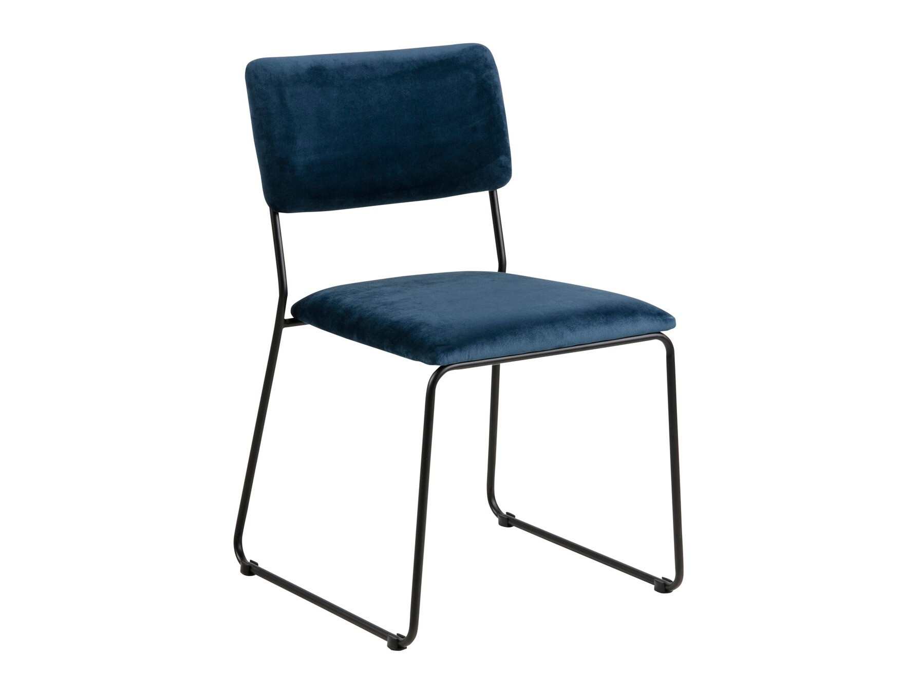 Маса и столове за трапезария Norsica 557 (Тъмно синьо + Черен)