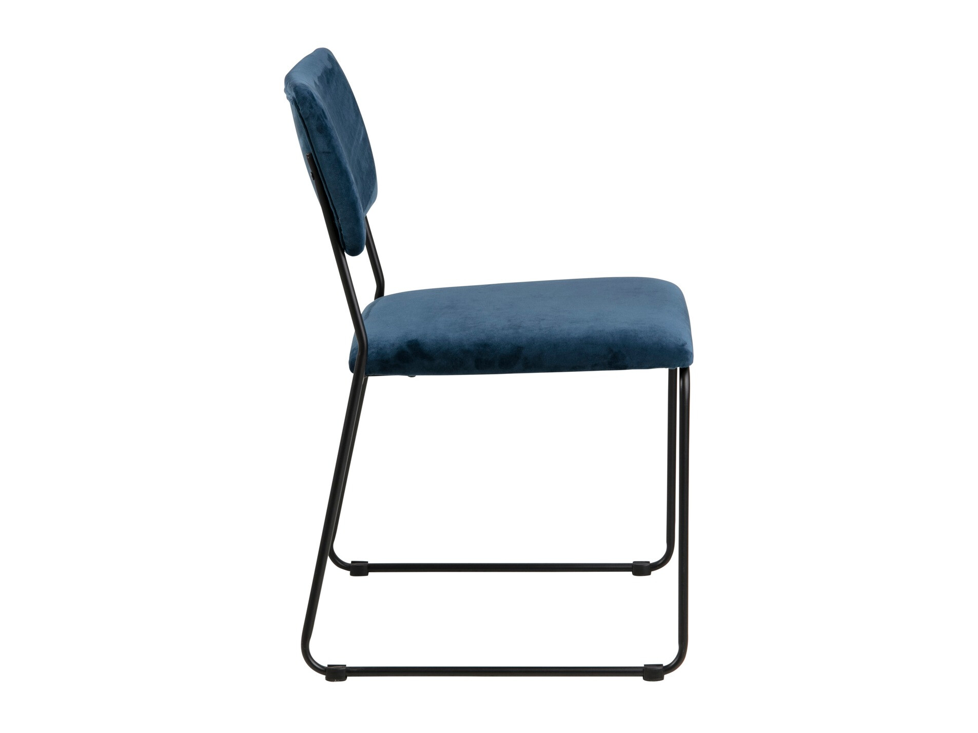 Маса и столове за трапезария Norsica 557 (Тъмно синьо + Черен)