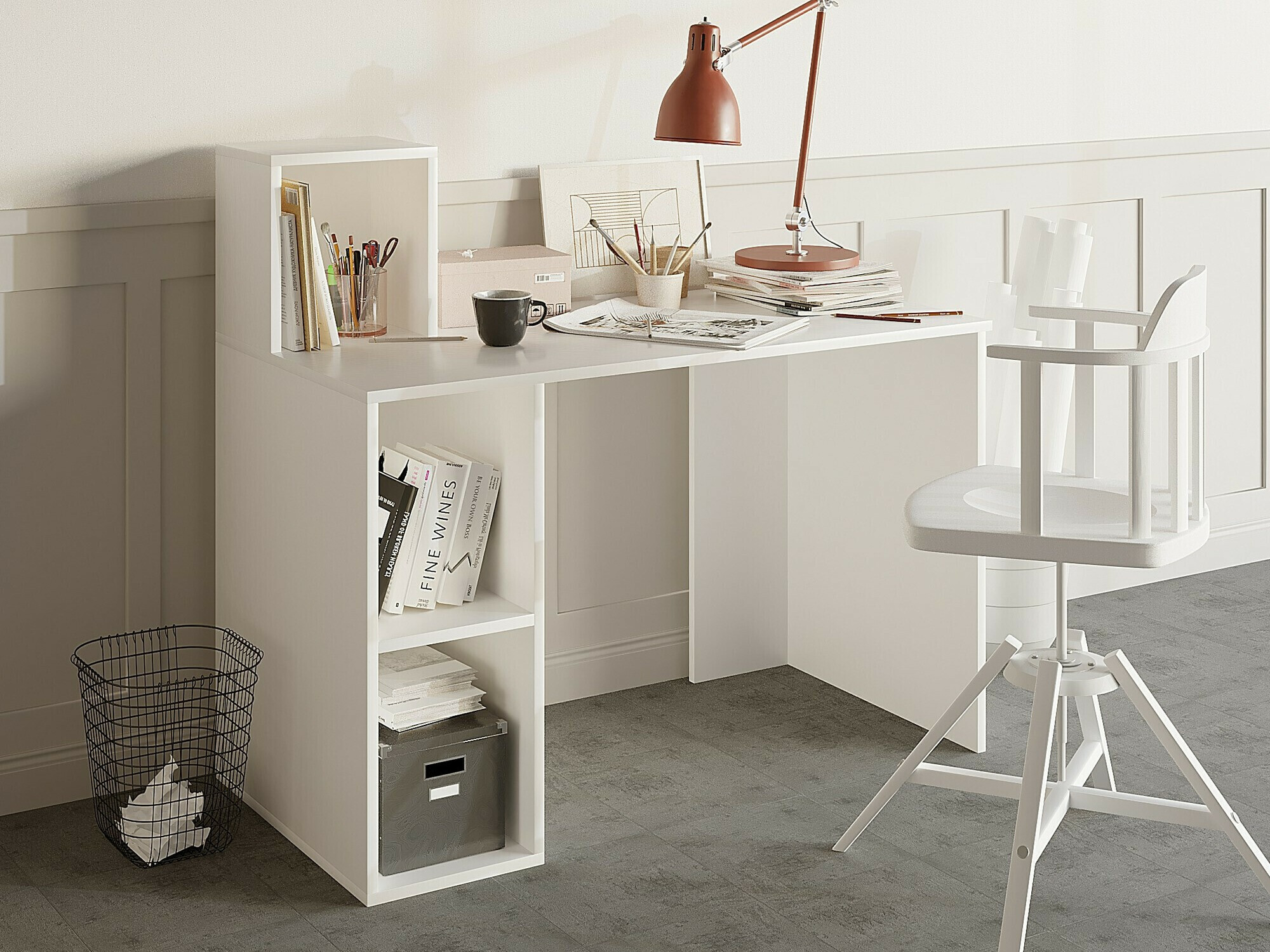 Офис бюро Kailua 735 (Бял)