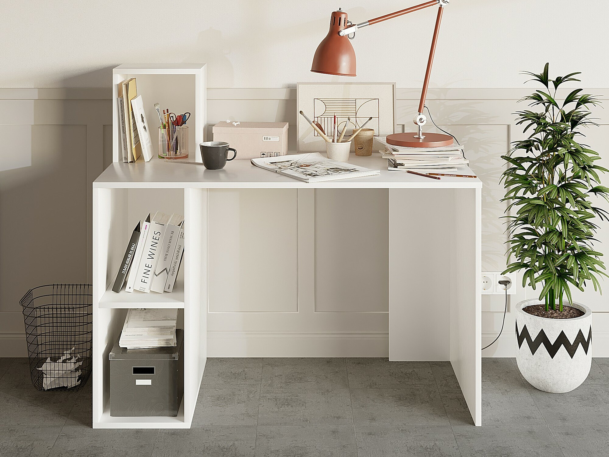 Офис бюро Kailua 735 (Бял)