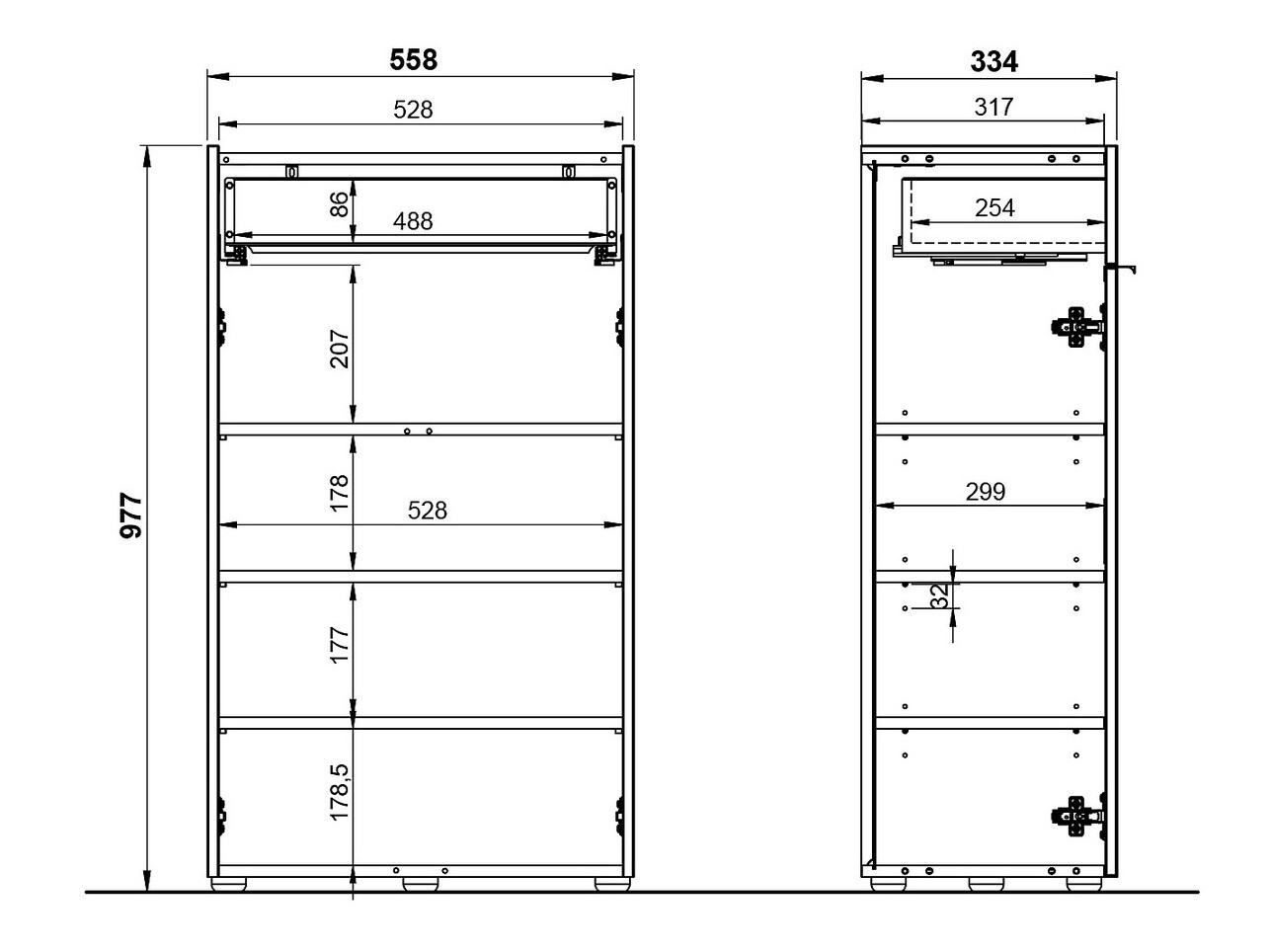 Комплект за баня Ventei 109 (Графит + Navarra дъб)