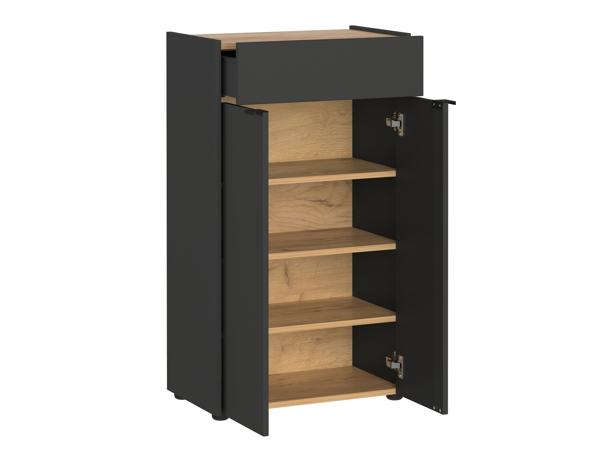 Комплект за баня Ventei 110 (Графит + Navarra дъб)