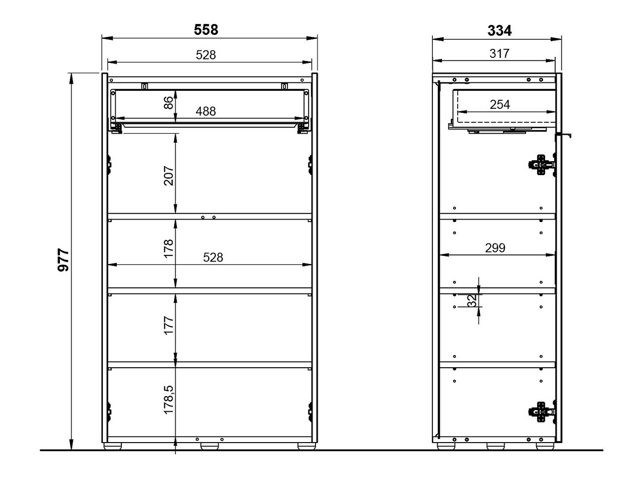 Комплект за баня Ventei 110 (Графит + Navarra дъб)