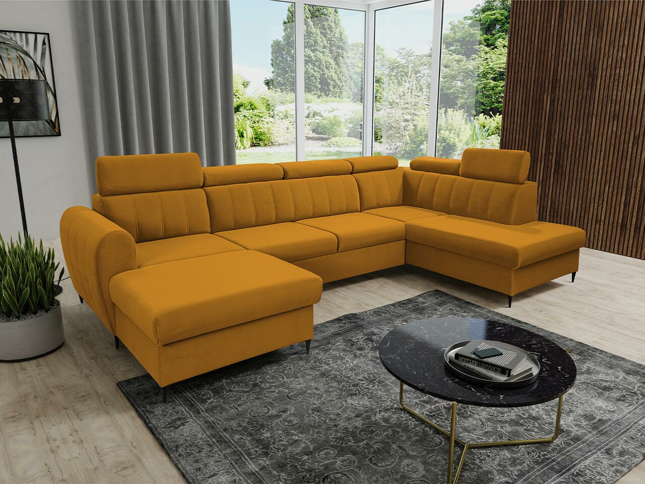 Ъглов диван Temple 128 (Kronos 01)