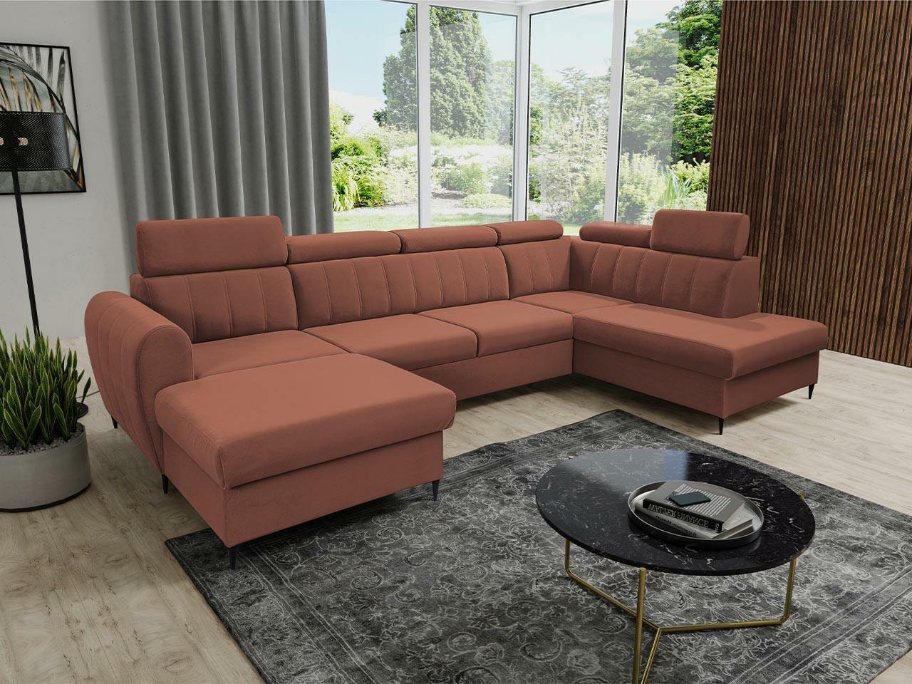 Ъглов диван Temple 128 (Kronos 29)