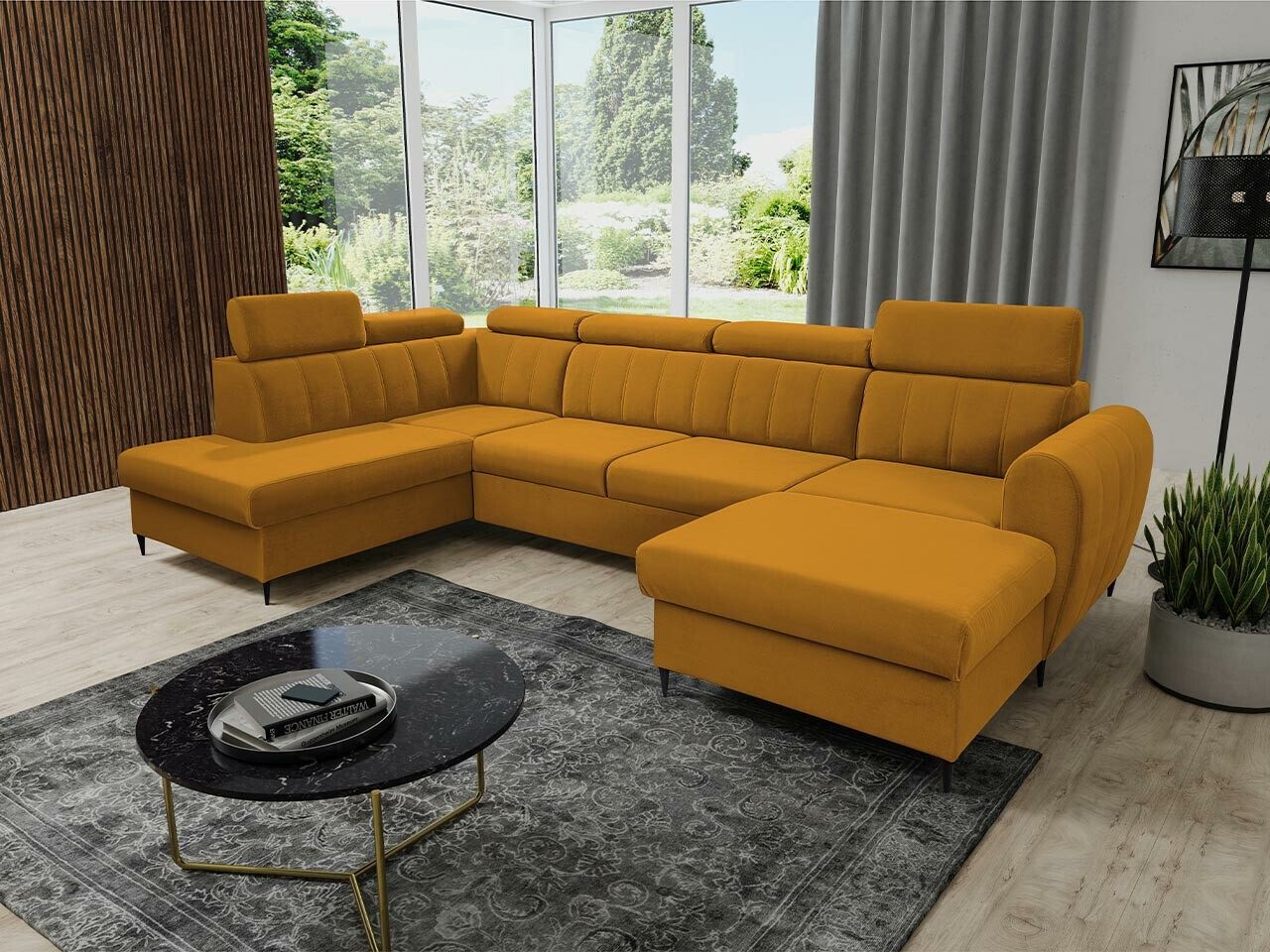 Ъглов диван Temple 128 (Kronos 01)