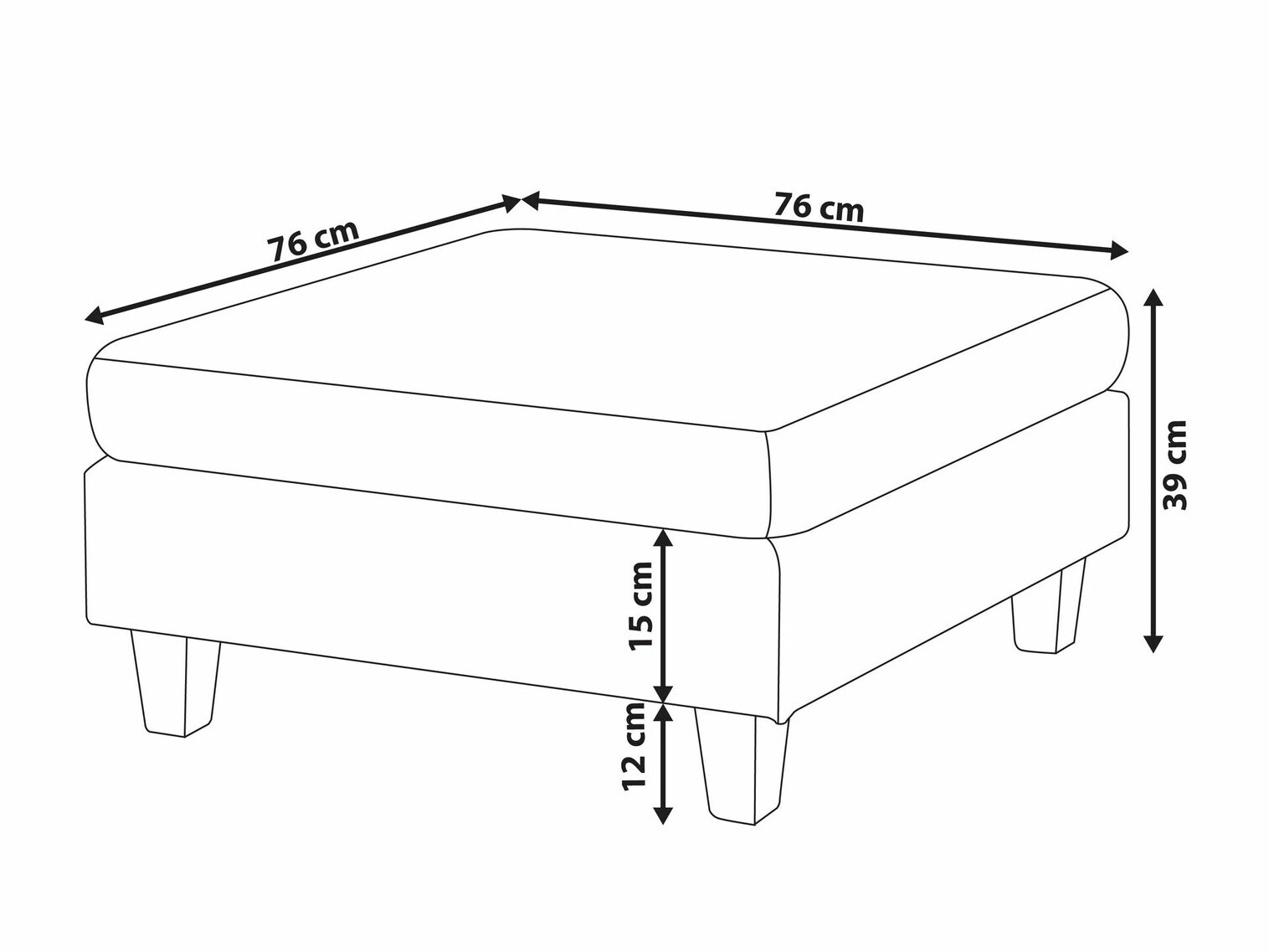 Табуретка Elbmeli 103 (Зелен)