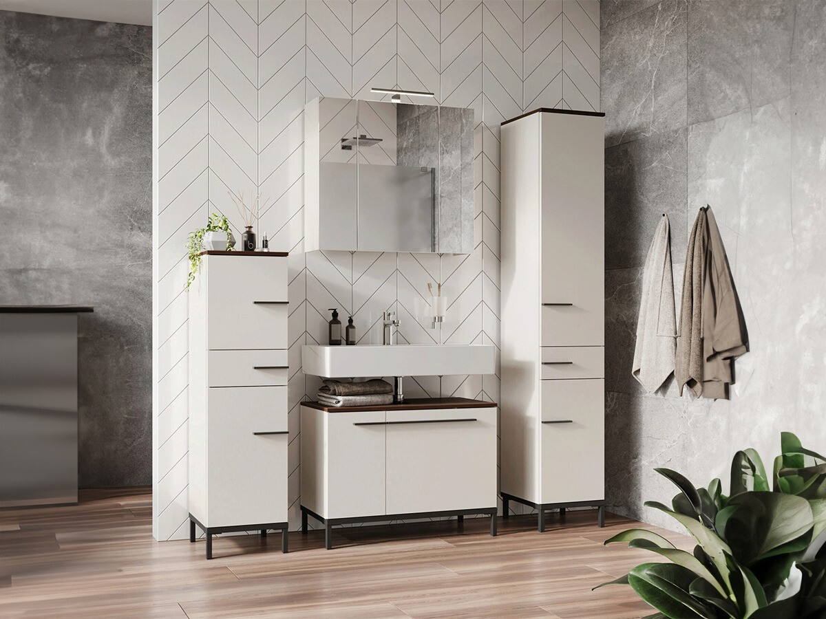 Комплект за баня Ruvlevu 105 (Светло сив + Opex)