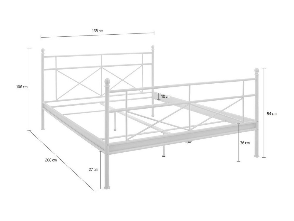 Легло Denton 153 (Бял)