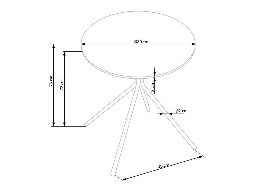 Маса Houston 1204 (Черен мат)