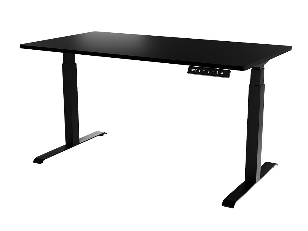 Офис бюро с регулируема височина Charlotte 195 (Черен)